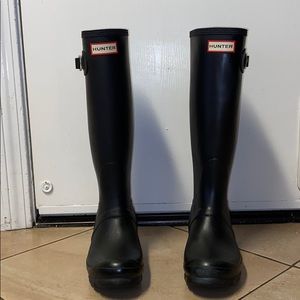 Hunter boots Matte black s7